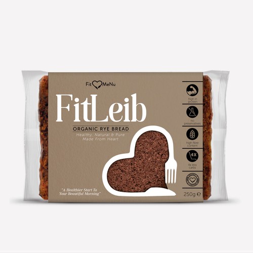 Scandinavian design with the title 'Scandinavian design look for bread label'