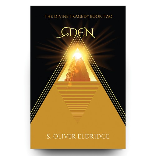 Portal design with the title 'Eden - Book Cover Design'