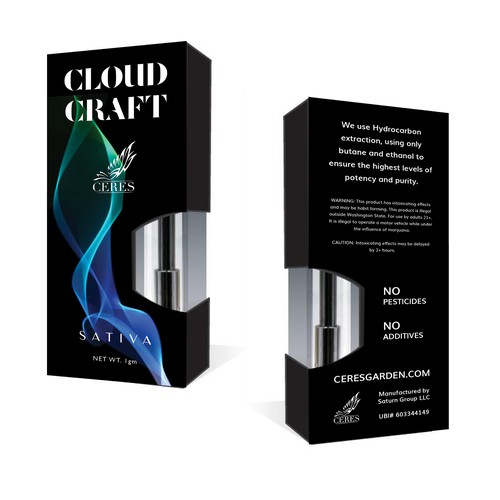 Smoke packaging with the title 'Packaging For Vape Box Product'