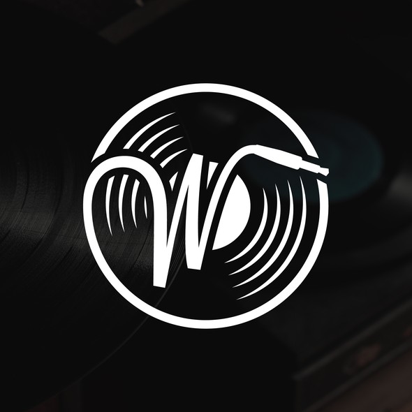 Vinyl record logo with the title 'Wayward Sound Studio.'