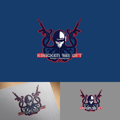 Kraken logo with the title 'Kracken Airsoft'