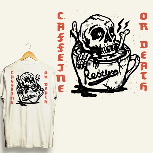 Coffee t-shirt with the title 'T-shirt contest entry'