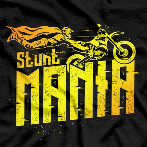 Motorcycle design with the title 'Stunt Mania '