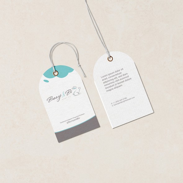 Hangtag design with the title 'Hang Tags'