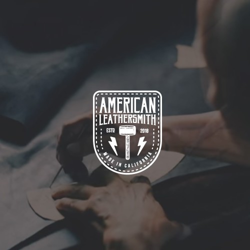 Leather logo with the title 'American Lethersmith'