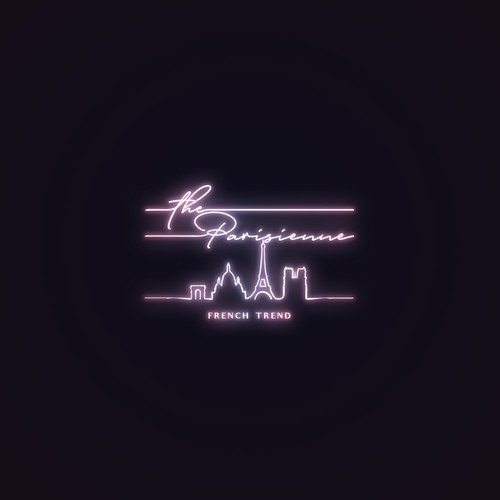 Paris logo with the title 'Neon light logo for The Parisienne'