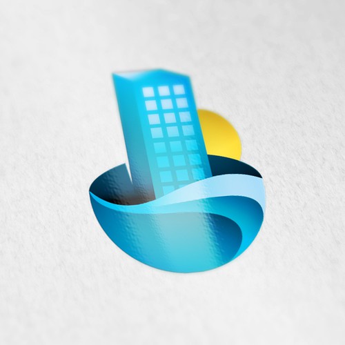 Hotel logo with the title 'Modern logo for hotel business'