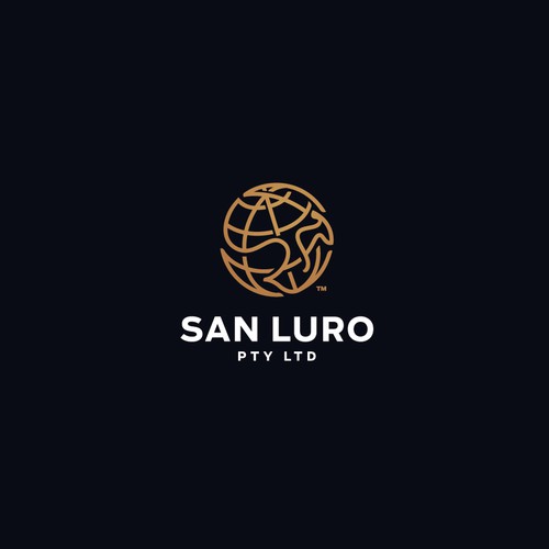 Globe logo with the title 'San Luro Logo concept'