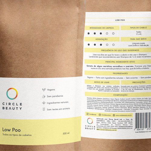 Sustainable design with the title 'Modern packaging design for a new brand of sustainable cosmetics'