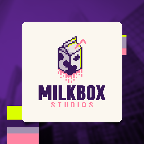 Milk logo with the title 'Milkbox Logo'