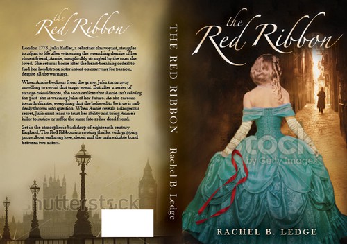Moody design with the title 'The Red Ribbon book cover'