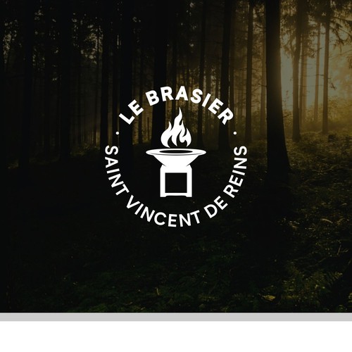 Outdoor brand with the title 'Logo Le Brasier'