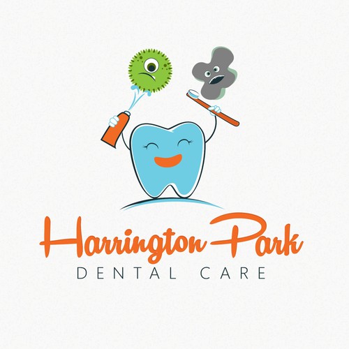Child brand with the title 'Logo for dental surgery and care for children'