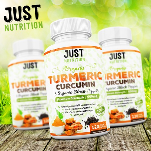 Supplement label with the title 'Just Nutrition '