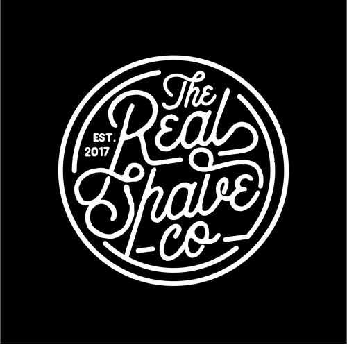 Salon logo with the title 'Real Shave Co volume 2'