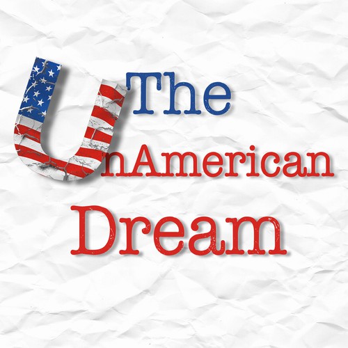 American flag design with the title 'Book cover for non-fiction'