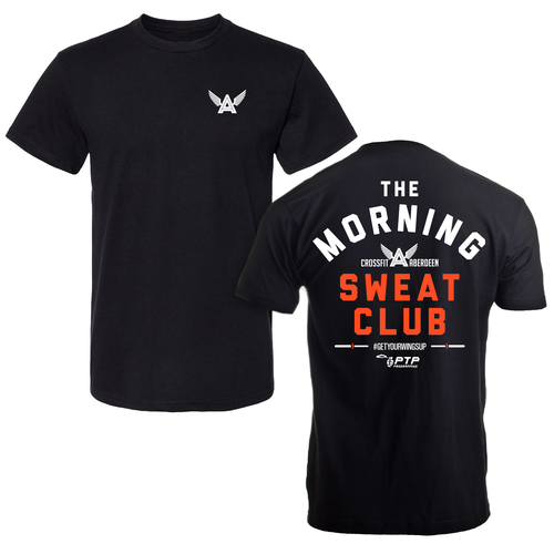 CrossFit t-shirt with the title 'The Morning Sweat Club'