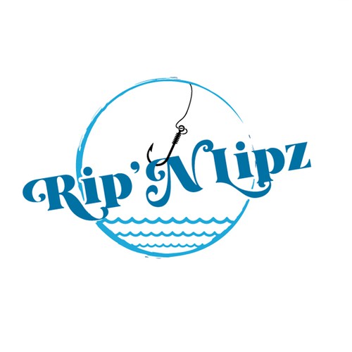 Web design logo with the title 'Rip'n Lipz'
