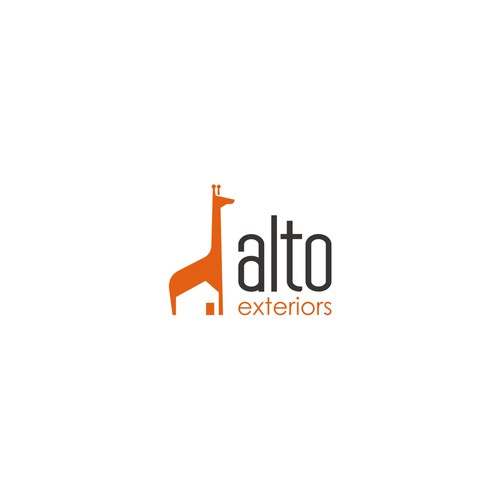 Giraffe logo with the title 'Alto Exteriors'