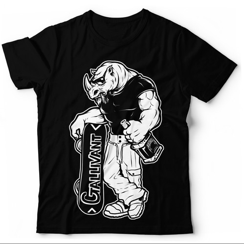 Drawing design with the title 'GALLIVANT'