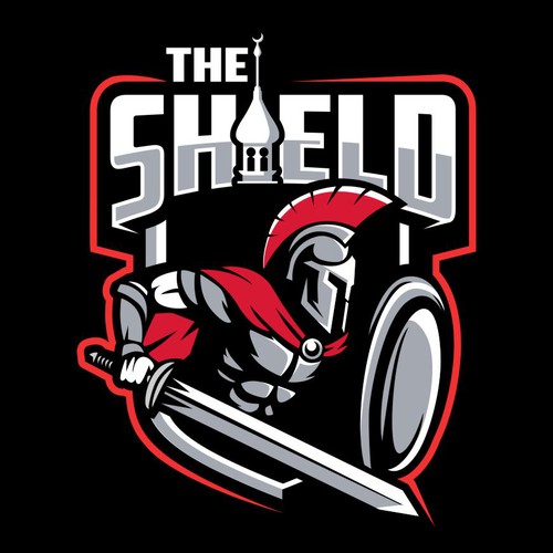 Spartan logo with the title 'spartan shield esport logo design'