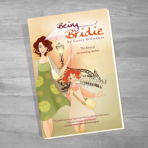 Girly book cover with the title 'Being bridie'