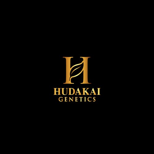 H logo with the title 'Cannabis luxury logo'