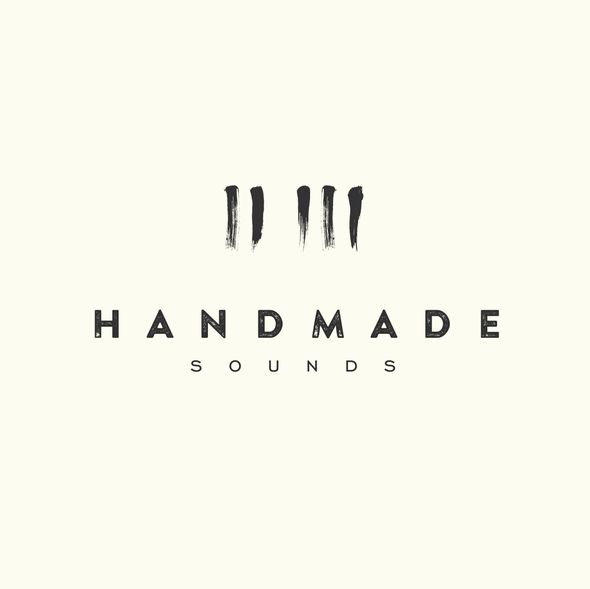 Piano keys design with the title 'Logo for Record Company'