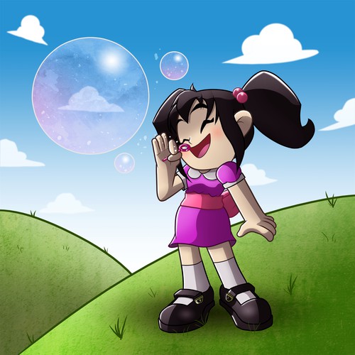 Silly design with the title 'A girl can be Silly'