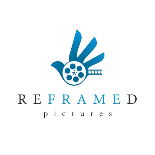 Theater logo with the title 'Logo for Reframed Pictures'