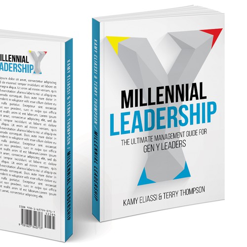 Blue book cover with the title 'Cover design about Gen Y '