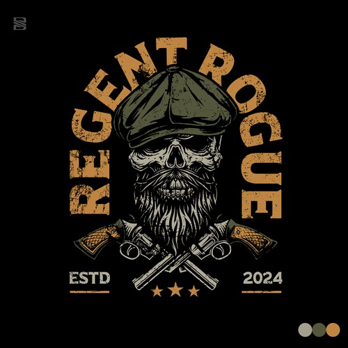 Skull illustration with the title 'Regent Rouge'