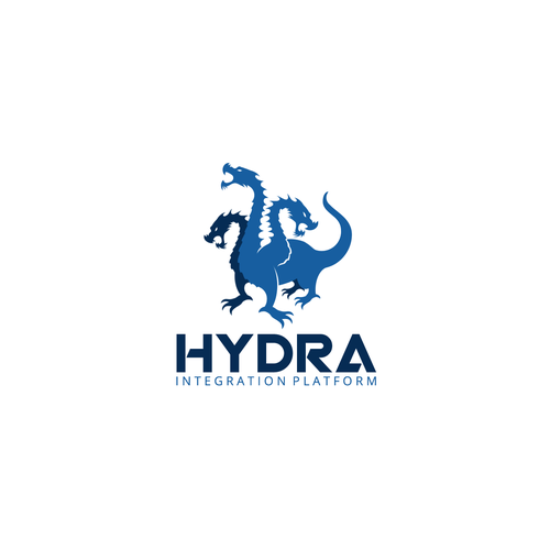 Angry logo with the title 'MYTICAL HYDRA LOGO'