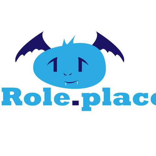 Bat design with the title 'attempted mascot for role.place 2'