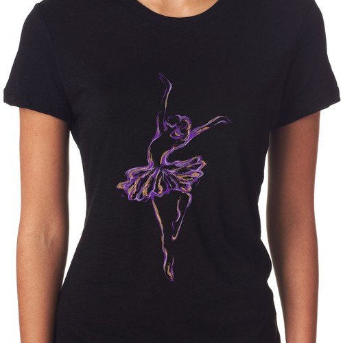 Dance t-shirt with the title 'Ballet dancer Tshirt'