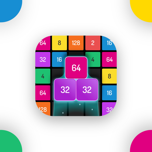 Number design with the title 'App Icon design for the popular game.'