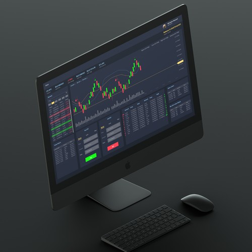 Trading website with the title 'Crypto currency exchange'