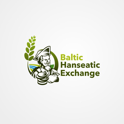 Grain logo with the title 'Logo für eine neue Börsenveranstaltung in Riga'