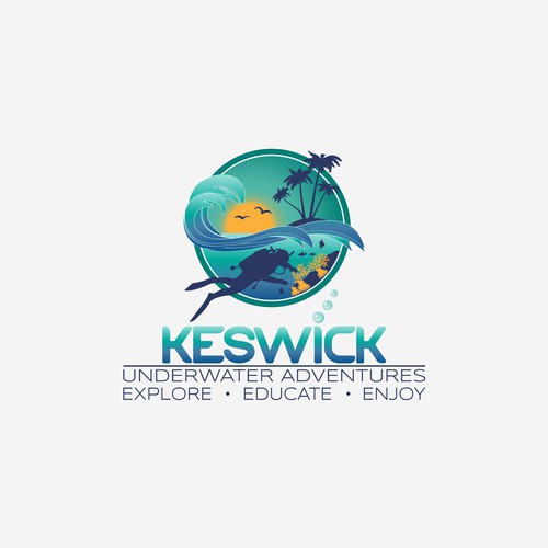 Diving logo with the title 'Keswick'