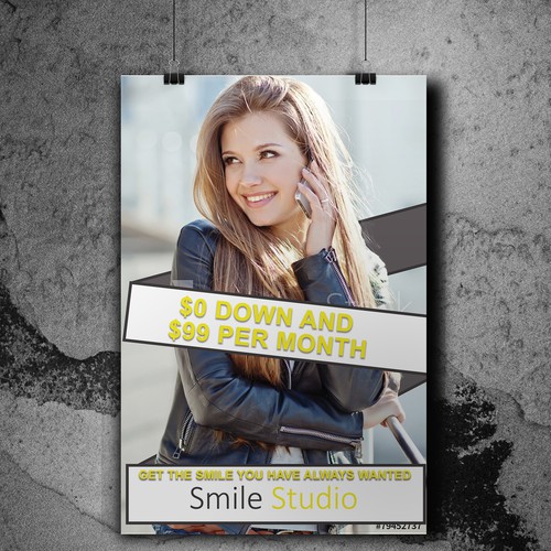 Offer design with the title 'Smile Studio Poster'