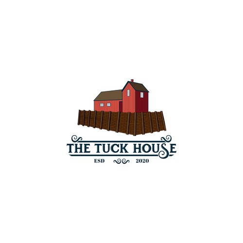 Old-school brand with the title 'The Tuck House'