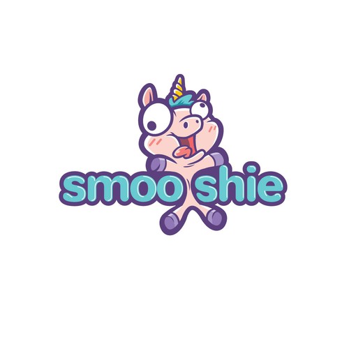 Unicorn logo with the title 'Logo Concept for Squishy Toys'
