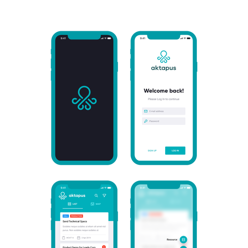 CRM design with the title 'Aktapus'