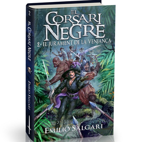 Digital art book cover with the title 'Corsari Negre 2'