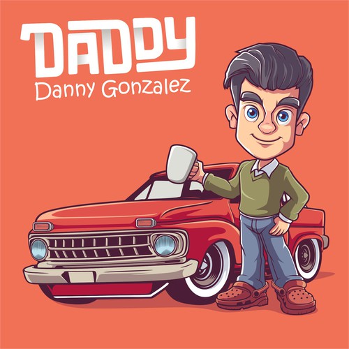 Father design with the title 'daddy mascot characters'