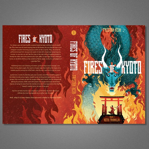 Fantasy design with the title 'Book cover illustration'