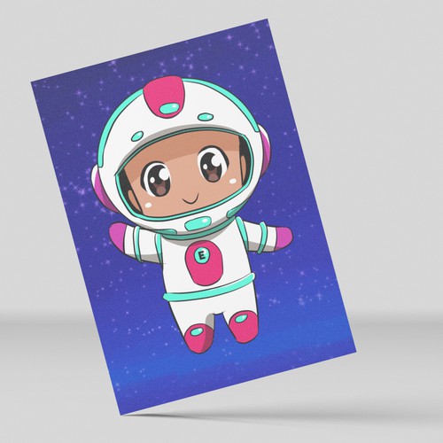 App illustration with the title 'Mascot for Exist App'