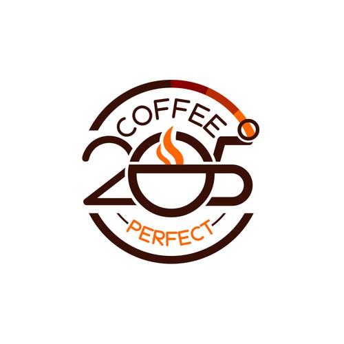 Ideal logo with the title 'Abstract badge for a Coffe Brand'