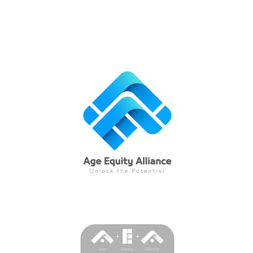 Alphabet design with the title 'Logo Design'