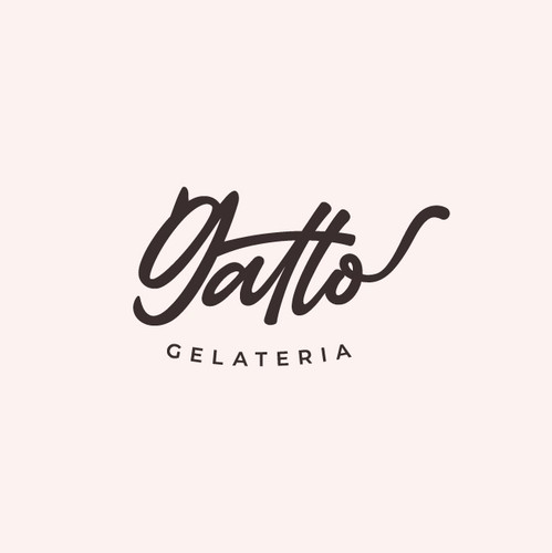 Gelato logo with the title 'Gatto'